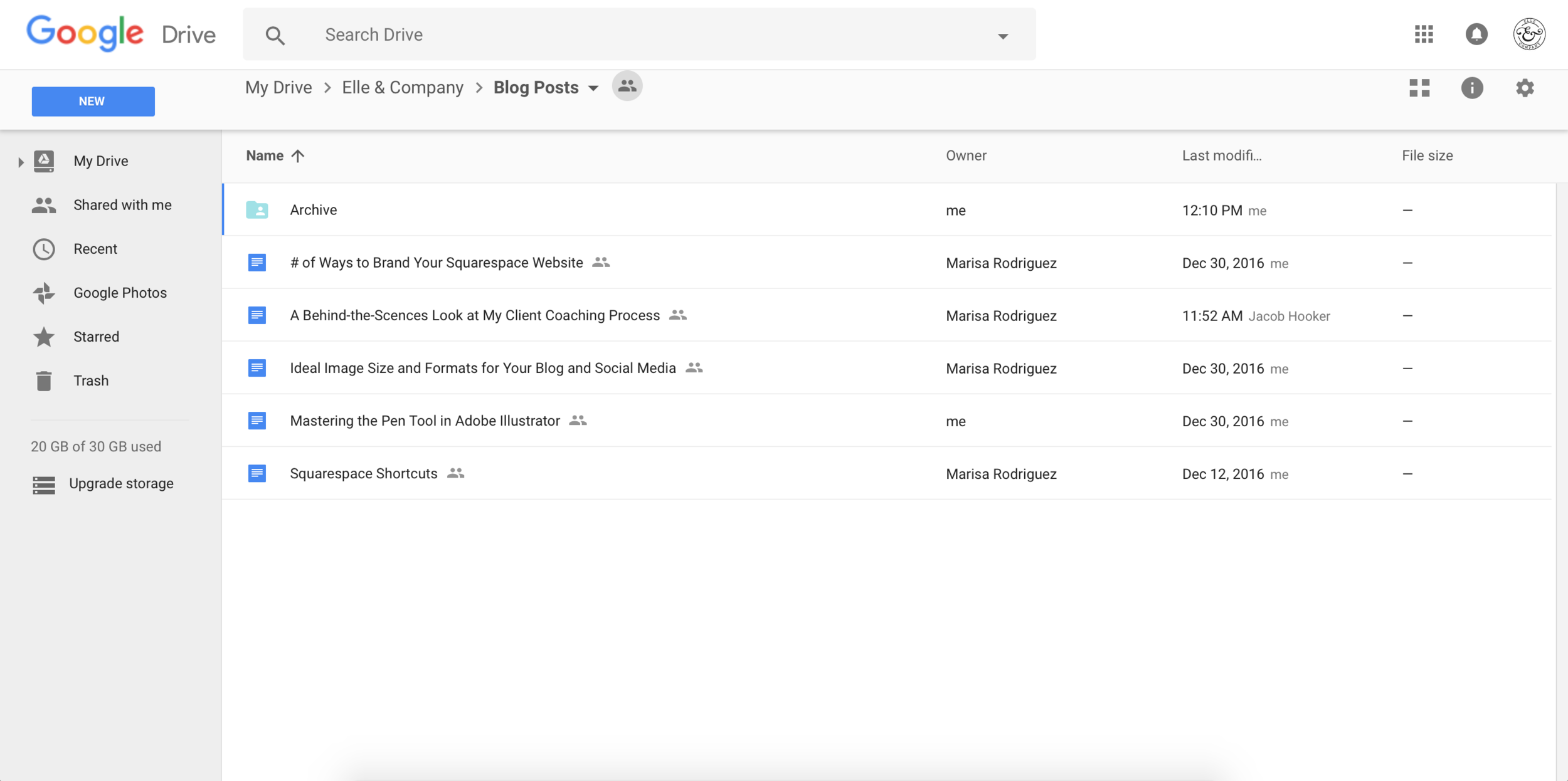 Google Drive Folder Structure Template Master Template